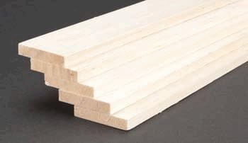 Balsa Wood 3/4 X 2 X 36in by Unknown