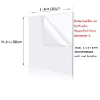 12" x 12" Clear Acrylic Sheet Cast Plexiglass 1/8”Thick Plexiglass Sheet Clear - Image 3