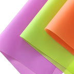 6 Pcs Colorful Jelly Sheets Candy Color Transluscent Vinyl Sheets - Image 3
