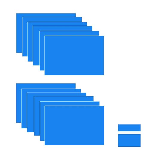 XLNT TECH Engraving Blank Materials ABS Double Color Plastic Sheet, Sky by MaterialsParts