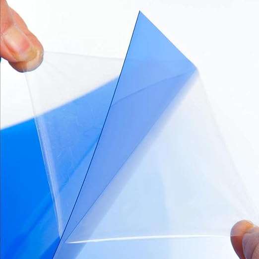 Tong Gu 5PCS Colored A4 PVC Flexible Plastic Sheets Transparent Gel Clear DIY - Image 3