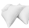 Precoco White Pillow Cases Standard Size Set of 4 | 100% Cotton Pillowcases by Precoco