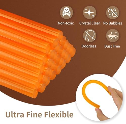 MATUFF Yellow High Viscosity Hot Glue Sticks, 0.43' Dia x 8' Long, - Image 4