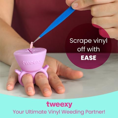 tweexy Craft Vinyl Weeding Scrap Collector Ring | Weeding Tools - Image 8