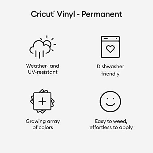 Cricut Premium Permanent Vinyl, Light Blue - 4ft Roll - Compatible - Image 2
