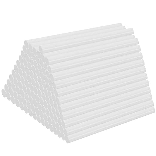 PINKJOY 80 Pack Mini Size Hot Glue Sticks by Pinkjoy