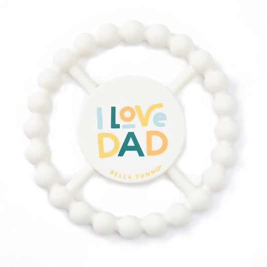 Baby Teether by Bella Tunno, Silicone Teethers for Babies 3-6 Months, 6-12 Months, Baby Toys, Pacifier, Teething Relief, Boys, Girls, I Love Dad