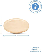 Oval Wood Coasters 5 inch, Unfinished Wood Crafts, Natural Wood Slices - Image 4