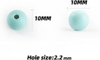 Gxueshan 1000 Pcs Acrylic Plastic White Pony Beads 6x9mm Bulk Kandi Beads - Image 3