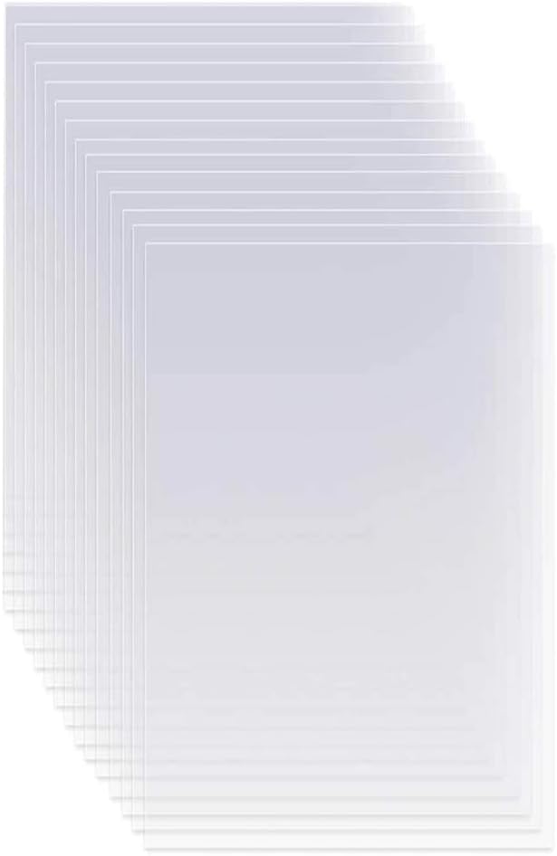 15 Pack 6 Mil Clear Mylar Stencil Sheets, Reusable Template Material, Make Your by EGOSKY