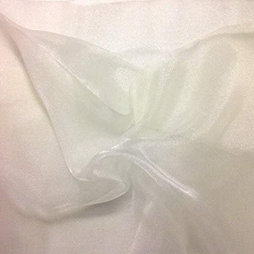 Valentina Textile Inc, Sparkle Crystal Sheer Organza Fabric Shiny by VALENTINATEXTILEINC