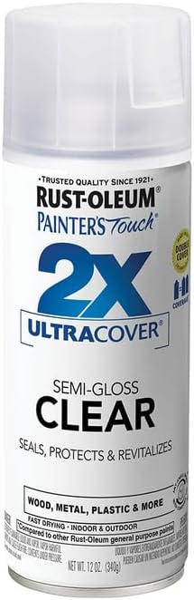 Rust-Oleum Painter's Touch 2X Ultra Cover Spray Paint, Semi-Gloss Clear | - Image 4