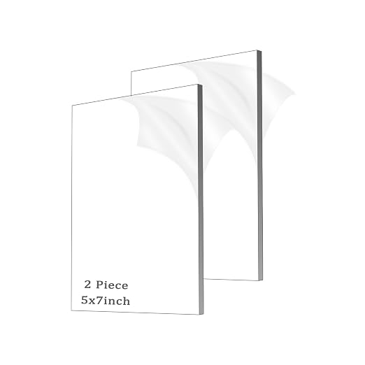 Clear Acrylic Sheet Plexiglass, 1/4" Thick Cast Acrylic Glass Sheet, Plexiglass by ADTDA