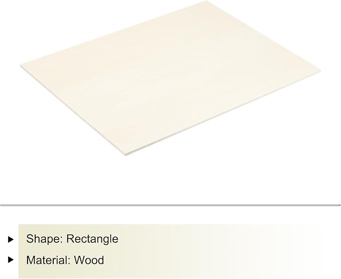MECCANIXITY Basswood Sheet 11.8 x 7.9 x 0.2 Inch Unfinished Wood Boards Plywood - Image 3