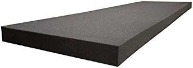 AKTRADING CO. 4" H X 24" W X 72" L CertiPUR-US Certified Rubber Foam Sheet by Fabrics%7CEventDecor%7CCrafts%7CUpholsteryFoam