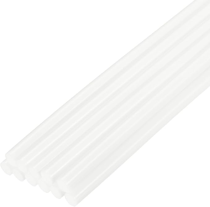 uxcell Mini Hot Glue Sticks for Glue Gun 7mm x 100mm Cream White 12pcs by uxcell