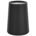 10 L/2.6 Gallon,Matte Black Bathroom Trash Can,Metal Garbage Can with Flipping Lid,for Bathroom, Living Room,Bedroom,Hotel,Office, Laundry Room (Black)
