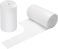 2-4 Gallon Portable Trash Bags,60 Counts Thicken portable Small Garbage Bags for Office, Kitchen,Bedroom Trash Can,Strong Trash Bags（White）