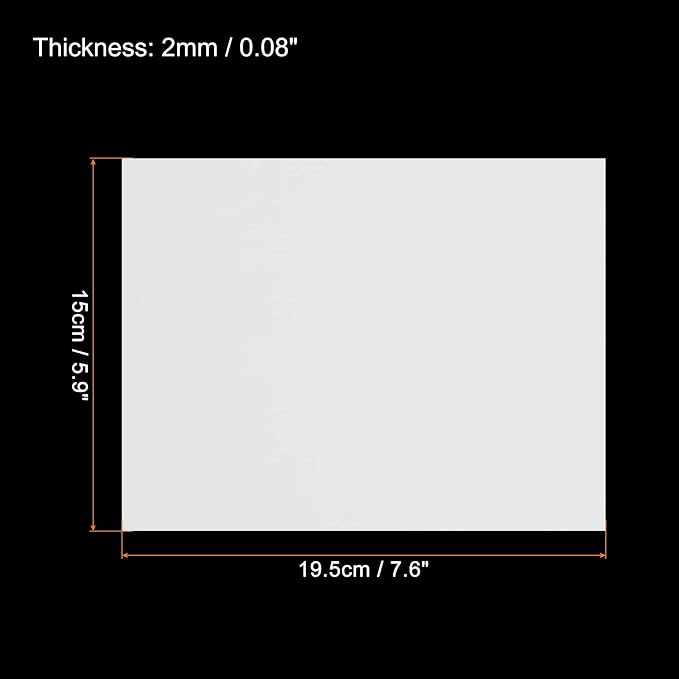 MECCANIXITY EVA Foam Sheets White 7.6 Inch x 5.9 Inch 2mm Thickness - Image 2