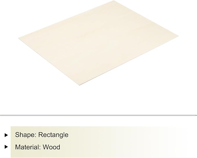 MECCANIXITY Basswood Sheet 8.3 x 5.8 x 0.12 Inch Unfinished Wood Boards Plywood - Image 3