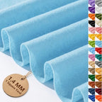 Baby Blue Felt Fabric 36'' X 36'', 1.4mm Large Felt Sheets Soft Durable Crafts by FEIYAUMI