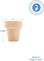 Woodpeckers Small Wooden Flower Pot 1-1/6 x 1-inch, 1 Flower Pots to Paint & - Image 3