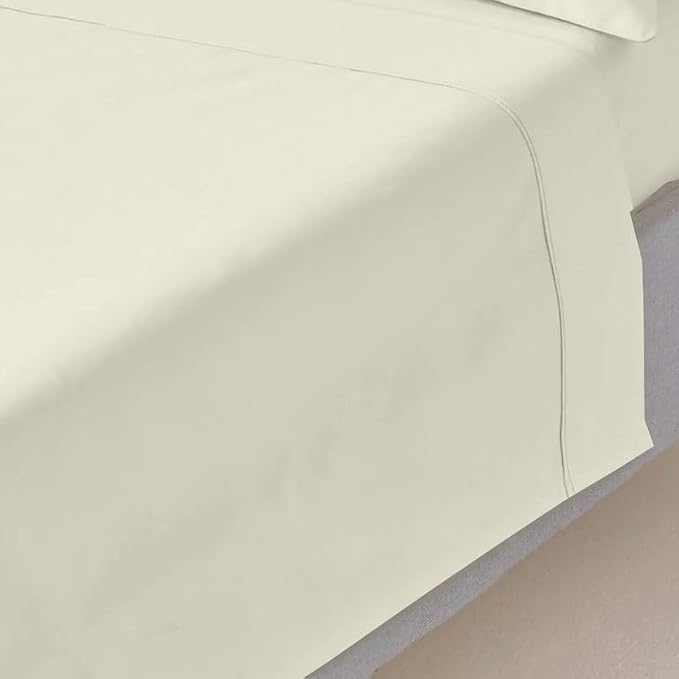 Mattress-Homes Short Queen 100% Egyptian Cotton Top Sheet 1Pcs, Cool & by MattressHomes