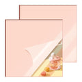 2 Pcs 8 x8 Inch Rose Acrylic Mirror Sheet, 1/8 Inch Thick Opaque Glossy Mirror by CEUQIESO