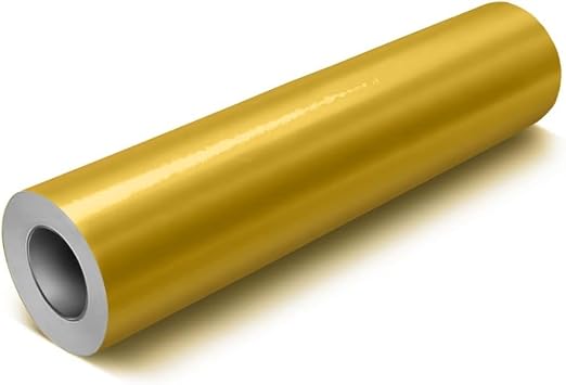 VViViD DECO65 Metallic Gold Gloss Permanent Adhesive Craft Vinyl by VVIVIDVINYL