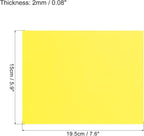 MECCANIXITY EVA Foam Sheets Yellow 7.6 Inch x 5.9 Inch 2mm Thickness - Image 2