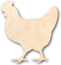 Unfinished Wood Hen Chicken Shape Farm Animal Craft up to 46" DIY 24" / 3/4" by 24HourCrafts