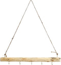 15 Inch 5 Hook Driftwood Wall Hanging Wall Mounted Jewelry Holder Decor Natural by SOFPLATE