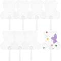 10Pcs Blank Transparent Hand Fan Plastic Handheld Fan by SOFPLATE