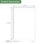 Lesnlok 8 x 12 Frosted Acrylic Sheet 1/4 inch Thick 6mm 1 Piece Bouble Sided - Image 2
