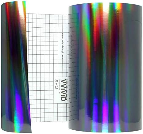 VViViD Deco65 Holographic Black Chrome Permanent Adhesive by VVIVIDVINYL