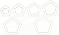 BENECREAT 16 pcs Pentagon Quilting Template, Acrylic Quilting Templates Rulers by BENECREAT