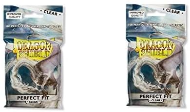 2 Packs Dragon Shield Inner Sleeve Clear Standard Size 100 ct Card Sleeves - Image 2