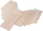 12 Pack Balsa Wood Sheets 1/8 x 4 x 8 Inch Natural Wood Color Unfinished Wood by iUoczi