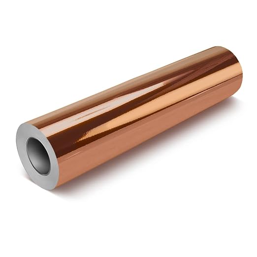 VViViD Chrome Rose Gold Gloss DECO65 Permanent Adhesive Craft Vinyl Roll by VVIVIDVINYL