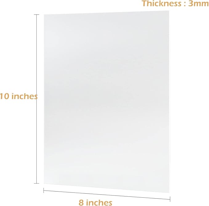 Acrylic Sheets, 5 Pack 8x10 Inch Frosted 1/8 Inch Thick Decorative Signage - Image 2