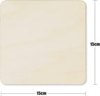 TKOnline 25Pcs 6 x 6 x 1/10 Inches Unfinished Basswood Sheets - Image 2