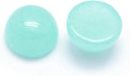 FASHEWELRY 100Pcs Natural Jade Cabochons Flat Back Gemstone Cabochons 6mm Half - Image 2