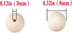 300Pcs 8mm Wooden Spacer Beads - Image 2