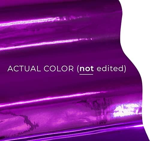 VViViD Chrome Purple Gloss DECO65 Permanent Adhesive Craft Vinyl Roll - Image 5