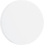 MECCANIXITY 60 PCS White Color Circle Cutouts Paper 7 Inch Round Card Stock by MECCANIXITY