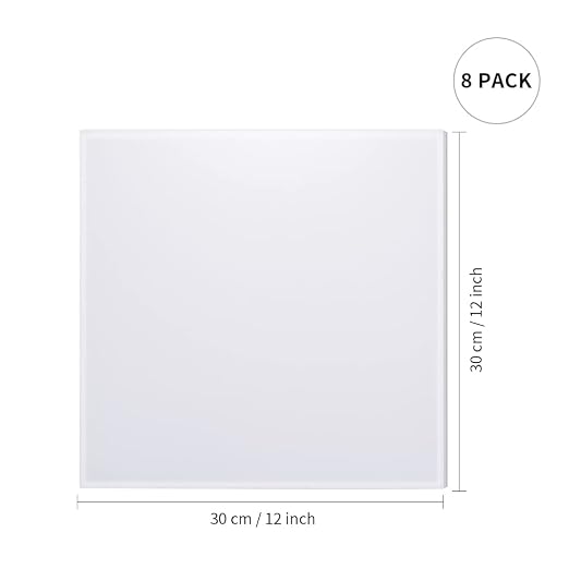 PYD Life 8 Pack Sublimation Acrylic Blanks Sheets Bulk 12" 1/6" Thick 4 mm | - Image 2