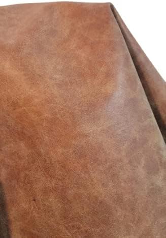 NAT Leathers | Blonde Light Tan Beige Distressed Crazy Horse Soft Faux Vegan - Image 2