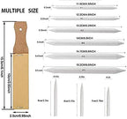 N NOROCME 10 PCS Blending Stumps, Sponge Pens and Sandpaper Pencil Sharpener | - Image 4