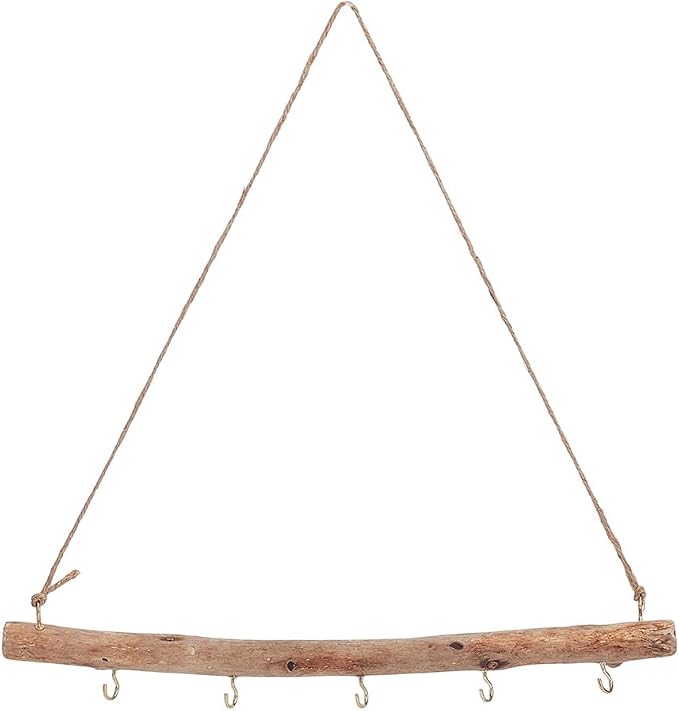 Driftwood Wall Hanger with Hooks Driftwood Wall Hanging Decor Home Wall Hanging by SOFPLATE