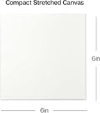KINGART Stretched White Canvas Set – Square, 6x6 Inch, Triple Gesso Primed – - Image 4